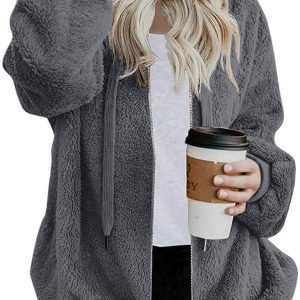 Winter Coats for Women 2022 Fashion Fleece Warm Ou