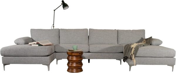 Casa Andrea Milano Modern Large Tweed Fabric U-Sha