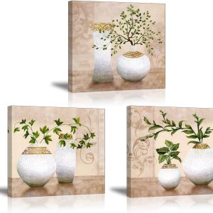 3 Piece Wall Art for Bathroom/Hallway, SZ HD Elega