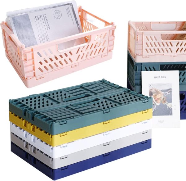 TODD WARMING Storage Bins Organizer Box 6 Pack Fol