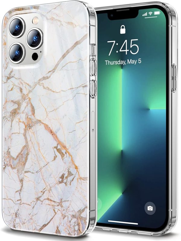 UniqueMe Designed for iPhone 13 Pro Case, Clear an