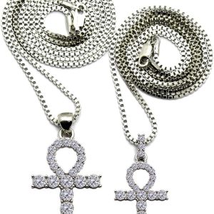 Shiny Jewelers USA MENS HIP HOP SILVER ICED OUT MI