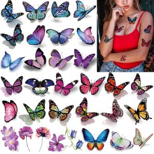 Coszeos 120Pcs Butterfly Temporary Tattoos for Wom