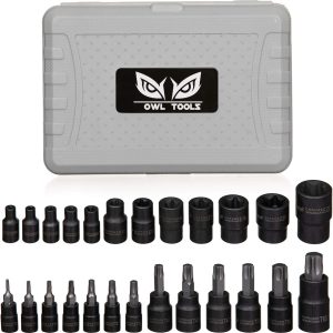 Torx Bit Socket Set (25 Piece Set - Torx and Exter