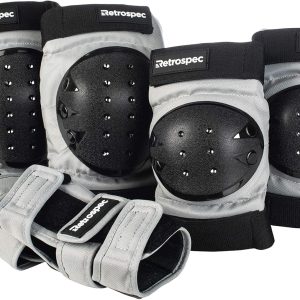 Retrospec Knee Pads, Elbow Pads Wrist Guards for