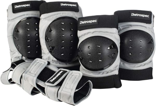Retrospec Knee Pads, Elbow Pads Wrist Guards for