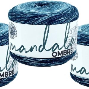 Lion Brand Yarn Mandala Ombré Yarn with Vibrant Co