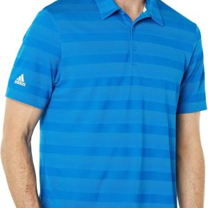 adidas Men's Two-Color Stripe Polo Shirt
