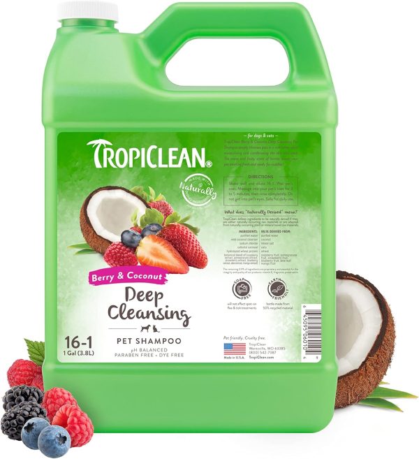 TropiClean Berry Coconut Deep Cleansing Dog Sham