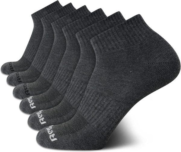 Reebok Mens Athletic Socks Cushion Quarter Cut