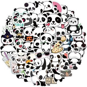 50 / Set of Panda Stickers, Cartoon Animal Graffit