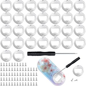 30 Sets Bottle Opener Inserts Kits,Stainless Steel
