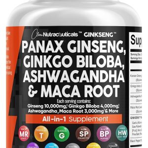 Panax Ginseng 10000mg Ginkgo Biloba 4000mg Ashwaga