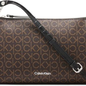Calvin Klein Reyna Crossbody, Brown/Khaki/Black Lo