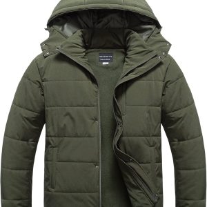 CREATMO US Men's Big and Tall Winter Puffer Jacket