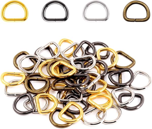 Swpeet 60Pcs Heavy Duty 1 Inch / 25mm Metal Ring B