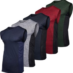 3 5 Pack: Men's Dry-Fit Active Athletic Tech Tan