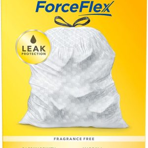GLAD ForceFlex Tall Kitchen Drawstring Trash Bags,