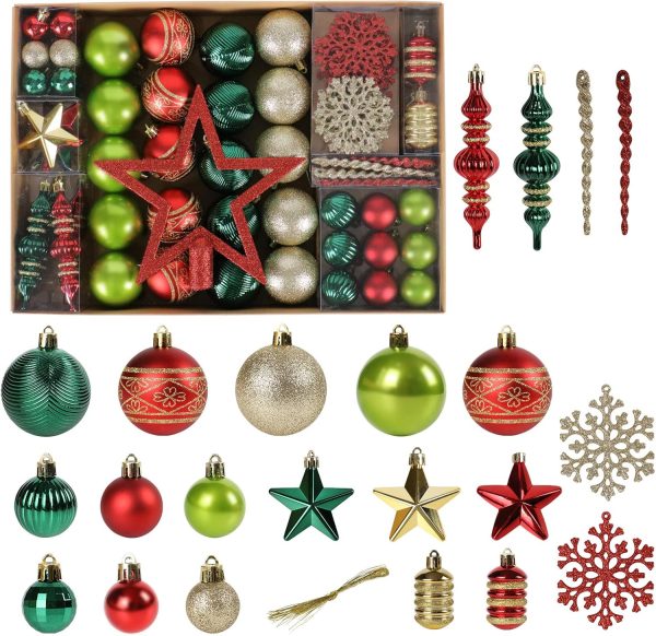 Christmas Tree Ornaments 78 Pack Christmas Tree De