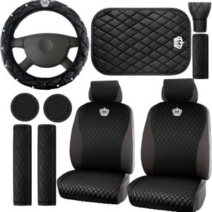 Pink Car Accessories Set Car Seat Covers Full Set