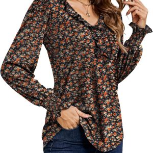 Ivicoer Women's Casual V Neck T Shirts Loose Summe