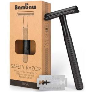 Metal Safety Razor for Men Mat Black Razor Met