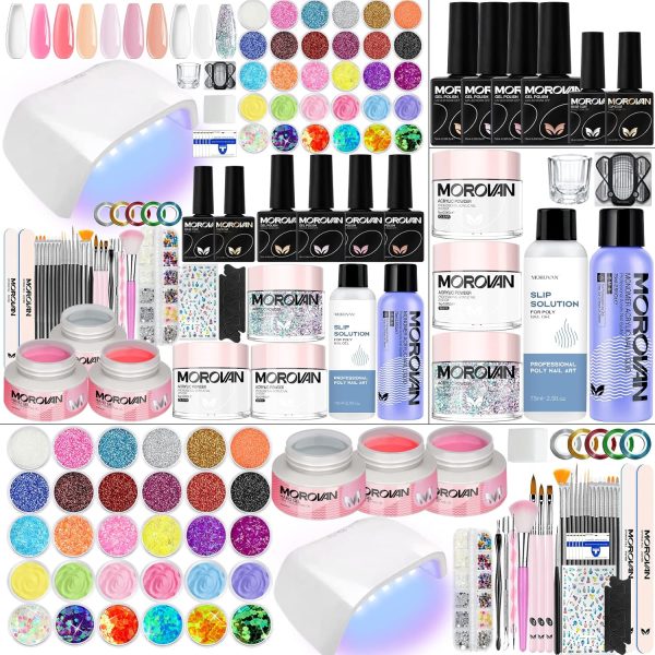 Morovan Acrylic Nail Kit Set with Everything, 48W