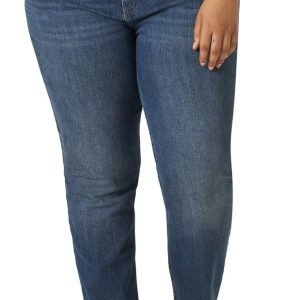 Lee Women's Plus Size Regular Fit Straight Leg Jea