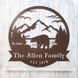 RealSteel Great Outdoors Bear Monogram - Custom Me