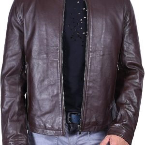 SID Men's Casual Wear Leather Jacket Biker Jacke