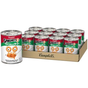 SpaghettiOs A to Z's Canned Pasta with Meatballs,