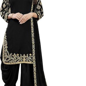Delisa Women's Embroidered Patiyala Suit Ready to