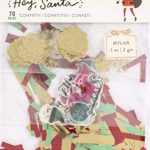Crate Paper Hey Santa Confetti, Acetate, Vellum
