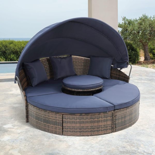 Quarte Outdoor Patio Furniture Set Daybed Sunbed,R