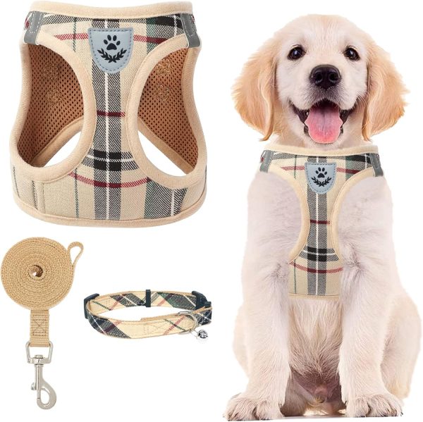 PUPTECK Adjustable Pet Harness Collar and Leash Se
