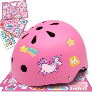 Simply Kids Bike Helmet with DIY Stickers for Todd