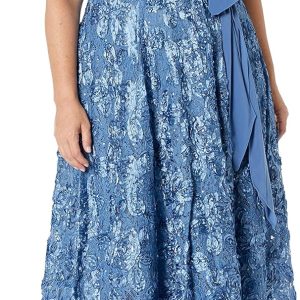 Alex Evenings Women's Plus Size Tea Length Dress w