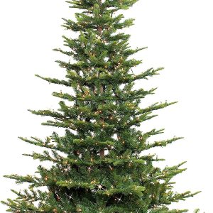 Puleo International 6.5 Foot Pre-Lit Aspen Fir Art