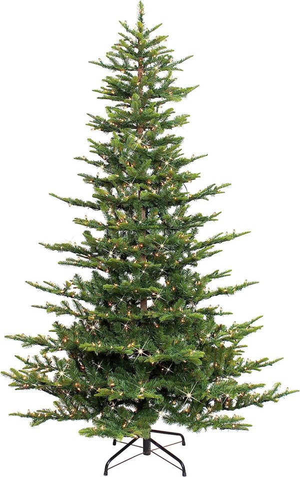 Puleo International 6.5 Foot Pre-Lit Aspen Fir Art