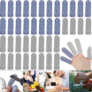 40 Pcs Finger Cots Cut Resistant Protector Anti-Cu