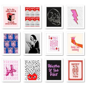 Aesthetic Colorful Room Decor - Set of 12 Poster P