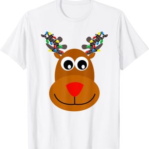 RUDOLPH Red Nose Reindeer T-Shirt Santa Christma
