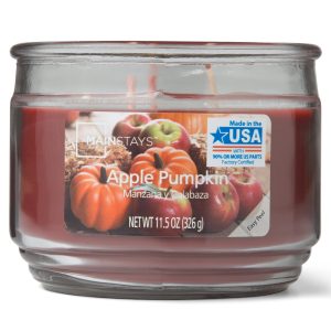 Mainstays Apple Pumpkin 3-Wick 11.5 oz. Scented ca