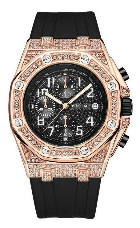 Relojes De Hombre Luxury Mens Watch Silicone Band