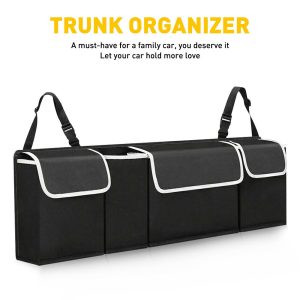 600D Oxford Car Back Seat Storage Bag Trunk Organi
