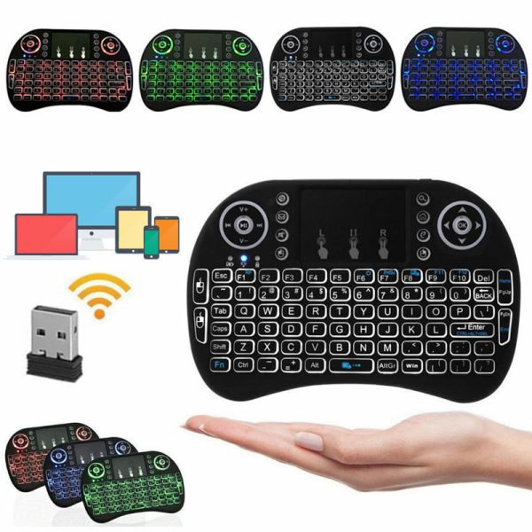 Teclado remoto inalámbrico Mini 2.4G para Raspberr