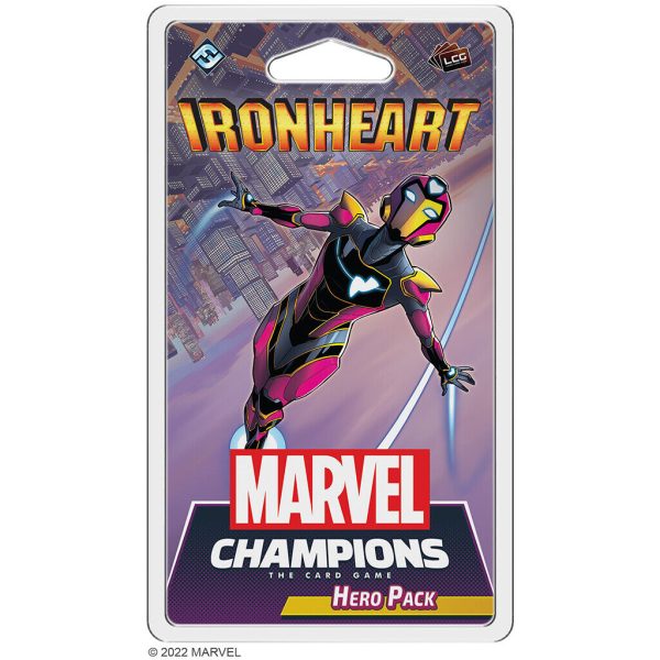 Juego de cartas Ironheart Hero Pack Marvel Champio