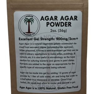Agar Agar Powder - 2 Ounces (56 Grams) - All Natur
