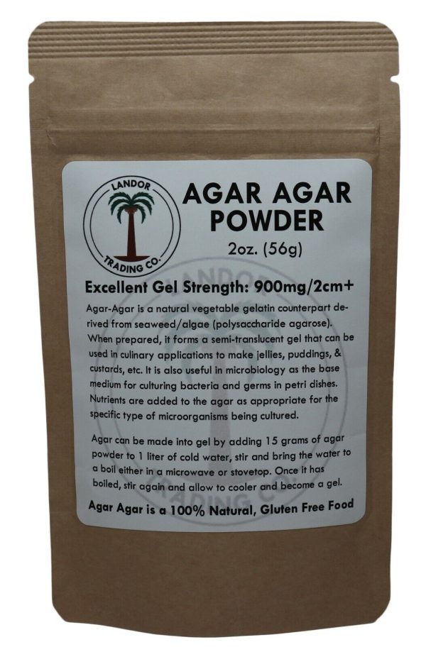 Agar Agar Powder - 2 Ounces (56 Grams) - All Natur