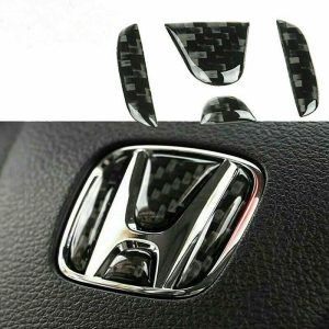 For Honda Civic CRV Accord Carbon Fiber Steering W